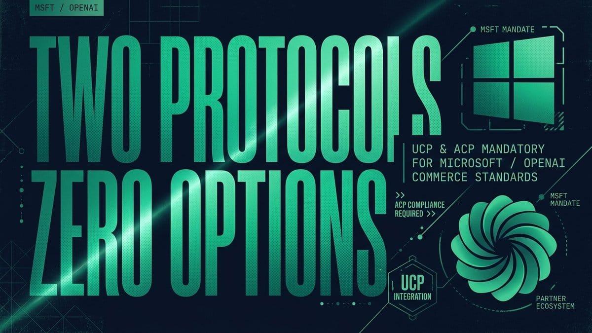 Microsoft Just Made UCP Mandatory. ACP Isn't Optional Either.
