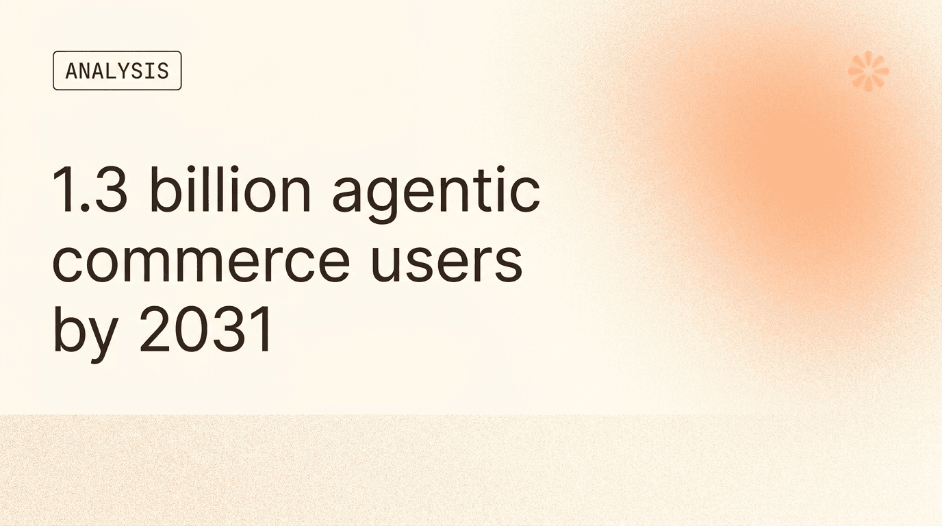Agentic Commerce Hits 1.3B Users by 2031. Are You Findable?